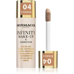 Dermacol Infinity Foundation mit hoher Deckkraft SPF 15 Farbton 04 Bronze 20 g