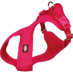 TRIXIE Comfort Soft Touren-Geschirr, S–M: 35–60 cm / 20 mm, fuchsia