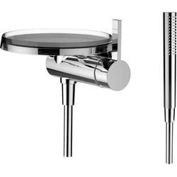 LAUFEN Brausearmatur mit Deko Disc (transparent) Kartell LAUFEN für SIMIBOX 1-Point mit Schlauch 180 H3313390041411