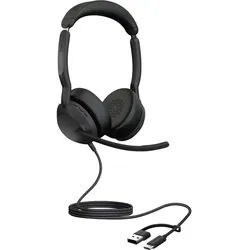 Jabra Jabra Evolve2 50 On Ear Headset kabelgebunden, Bluetooth® Stereo Schw Kopfhörer schwarz