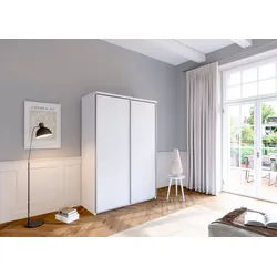 priess Schwebetürenschrank Arnsberg weiß 144 cm x 211 cm x 64,5 cm