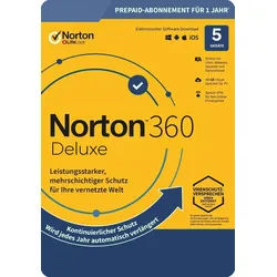 Norton 360 Deluxe, 50 GB Cloud-Backup 5 Geräte