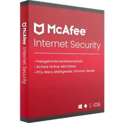 McAfee Internet Security 2025 | Sofortdownload + Produktschlüssel | 10 Geräte | 1 Jahr
