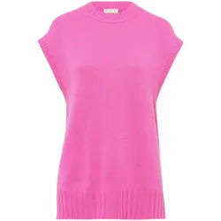Le pull sans manches encolure arrondie include fuchsia
