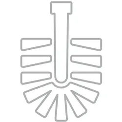 Ersatzbürstenkopf Zone Denmark schwarz, Designer Thomas Dudzinski, 9 cm