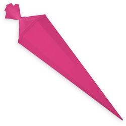 itenga Schultüte itenga Bastelschultüte mit Verschluss pink 6eckig