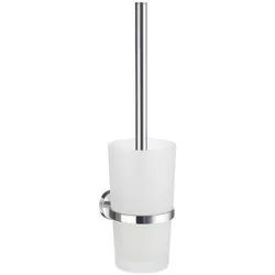 Wc-Bürstengarnitur , Metall , 38 cm , Bürstenkopf austauschbar , Badezimmer, WC Ausstattung, WC-Bürsten