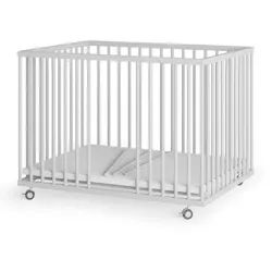 Sämann Babybett Sämann Laufgitter mit und ohne Matratze weiß