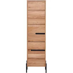 Hochschrank Avanto Eichefarben/Schwarz