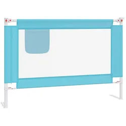 furnicato Bettschutzgitter Bettgitter 100 x 25 cm Blau mit verstellbarer Höhe 70-95 cm (1 St) blau 25 cm x 95 cm x 100 cm