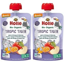 Holle Tropic Tiger - Trinkflasche Apfel, Mango und Passionsfrucht