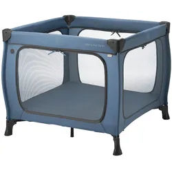 Hauck Reisebett , Blau , Metall, Kunststoff, Textil , 97x76x97 cm , zusammenklappbar, Ausstieg , Baby & Kindermöbel, Babyzimmer, Babybetten, Reisegitterbetten