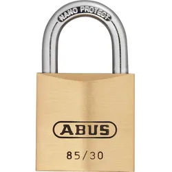 Abus Vorhangschloss Messing 85/30 gleichschließend