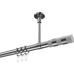 GARDINENSTANGE Sonette Mavell 360 cm (geteilt in 2 x 180 cm), 1-läufig, 20 mm Ø Chrom