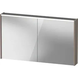 Duravit D-Code Spiegelschrank Verspiegelt DC7108043430000 1200x700x148, Basalt Matt, Steckdose, LED Beleuchtung