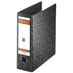bene Spezial Ordner schwarz marmoriert Karton 7,5 cm DIN A5 hoch