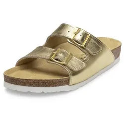 vitaform Unisex Pantoletten Vollrindleder Pantolette blau 38 EU