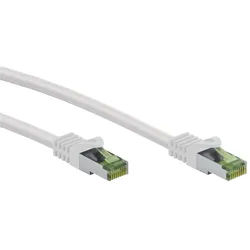 Goobay GHMT-zertifiziertes CAT 8.1 2m Patchkabel, S/FTP PiMF, weiß
