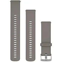 GARMIN Schnellwechsel-Armband | Silikon | 22 mm | Silbergrau