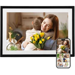 VEVOR 260x180mm (10 inch) Digitaler Bilderrahmen 32 GB IPS Touchscreen WLAN Fotorahmen