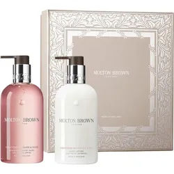 Molton-Brown Collection Delicious-Rhubarb-RoseHandpflege-Geschenkset Edle Handwaschseife 300 ml + Handlotion 300 ml 1 Stk.