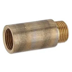 Rotguss Gewindefitting-Hahnverlängerung 1/2'' x 45 mm