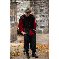 Leonardo Carbone Wikinger-Kostüm Kniebundhose Schwarz "Vincent" schwarz M | M