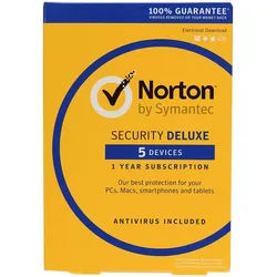 Norton Security Deluxe 3.0, 5 Geräte - 2 Jahre, ESD, Download Win/Mac/Android