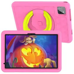 VASOUN 10-Zoll-Kindertablet, 128 GB, Kindersicherung, mit Kindersoftware Tablet (10.1 Zoll Tablet", 128 GB, 4G-Telefonie) rosa