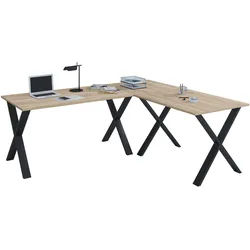 Eck-Schreibtisch LONA (BHT 190x76x50 cm) - BHT 190x76x50 cm