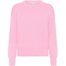 Strickpullover KAFFE "Strickpullover KAharriet", Damen, Gr. XL, pink frosting, Obermaterial: 100% Baumwolle CO., Pullover Strickpullover