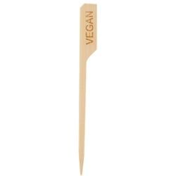 NATURESTAR Foodmarker, 9 cm, Bambus Deko Picker zur Kennzeichnung von Speisen, 1 Packung = 250 Stück, vegan
