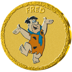 Offizielle Gedenkprägung "Fred Feuerstein"