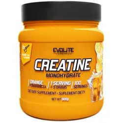 Evolite Nutrition EVOLITE CREATINE Monohydrat 500g Pulver, Feines Pulver mit guter Löslichkeit