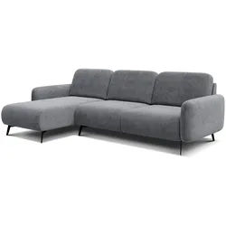 ECKSOFA FEBE 4-Sitzer links, grau