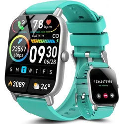 aycy P114 Smartwatch (3,6 cm, android ios), Smartwatch mit Telefonfunktion Fitness IP68 Touchscreen grün