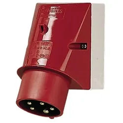 Wall mounted inlet 16a5p6h400v ip44