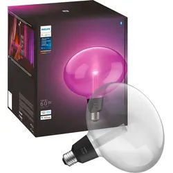 Philips Hue LED-Leuchtmittel White and Color Ambiance Lightguide Ellipse 500lm, E27, 1 St., Farbwechsler weiß