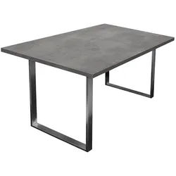 möbel-direkt.de Esstisch Esstisch 140 cm Steel