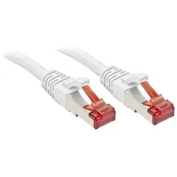 Lindy LINDY 47798 RJ45 Patchkabel CAT 6 S/FTP 10.00 m Weiß mit Rastnasenschu Netzkabel, (1000.00 cm) weiß