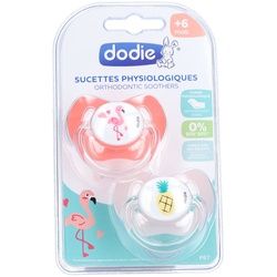 dodie® Schnuller +6 Monate 'Duo Jungle' mit Ring