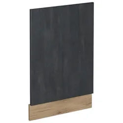 Vicco Frontblende R-Line Schwarz Beton 45 cm ohne Ap , Schwarz, Honigeiche , Holzwerkstoff , Rechteckig , 45x57.2x1.6 cm , Küchen, Küchenmöbel, Küchenschränke, Küchenunterschränke