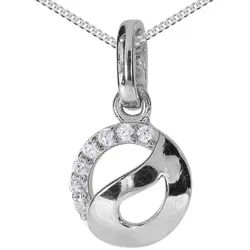OSTSEE-SCHMUCK Kette mit Anhänger Ostsee-Schmuck Kette mit Anhänger Romina (2-tlg) silberfarben 45 cm