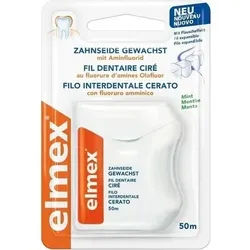 ELMEX Zahnseide gewachst mit Aminfluorid 50 m