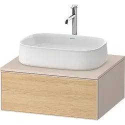 Duravit Zencha Konsolenwaschtischunterbau wandhängend Natur Eiche & Taupe Matt & Supermatt 650x550x2 ZE4810030830000