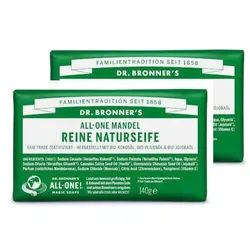 Dr Bronners Mandel Reine Naturseife 140 g 2er Pack