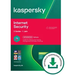 Kaspersky Internet Security 2026, 3 Geräte - 1 Jahr, Download, ESD