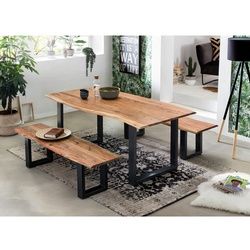 SIT Tisch »TABLES & CO«, HxT: 78 x 100 cm, Holz - braun | schwarz