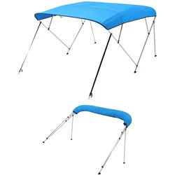 VEVOR Bimini Top Bootsverdeck Bootdach Sonnenverdeck Blau 4 Bögen 185-198cm
