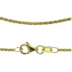 Collierkettchen FIRETTI "Schmuck Geschenk Gold 333 oder 585 Zopfkettengl. in mehreren Breiten" Gr. 45, gold (gelbgoldfarben), Halsketten, Damen, 45, Gelbgold 333, B: 1,2mm, Made in Germany, B:1,2mm